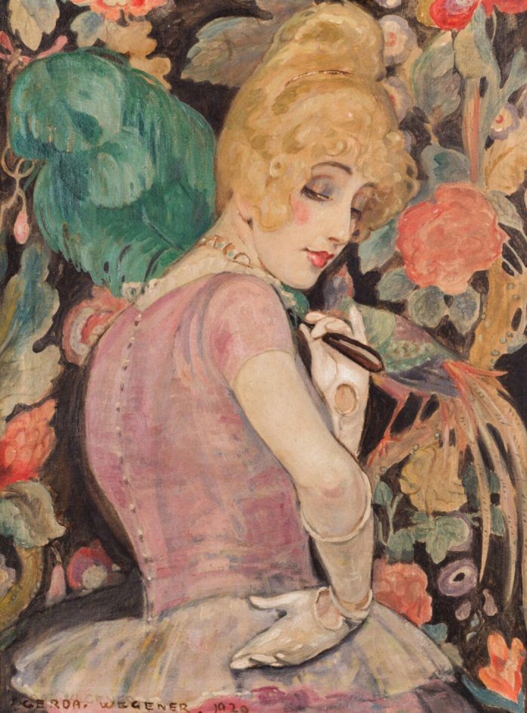 <em>Lili med solfjäder. Foto: Morten Pors </em> lili_solfjader_press