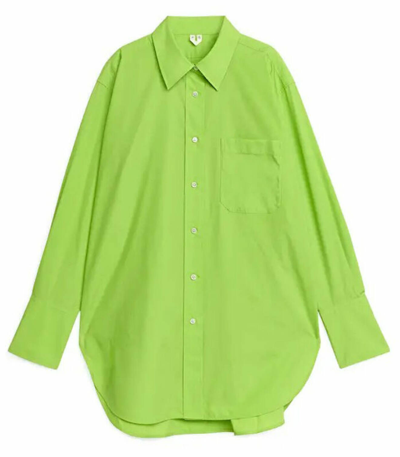 limegrön skjorta för dam från arket