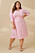 Linda-Marie Nilsson för Ellos - rosa mönstrad klänning "Linda-Marie"