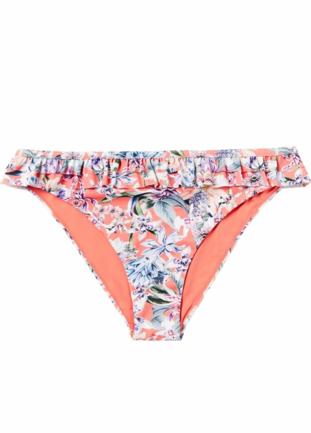 mönstrad bikinitrosa med volang