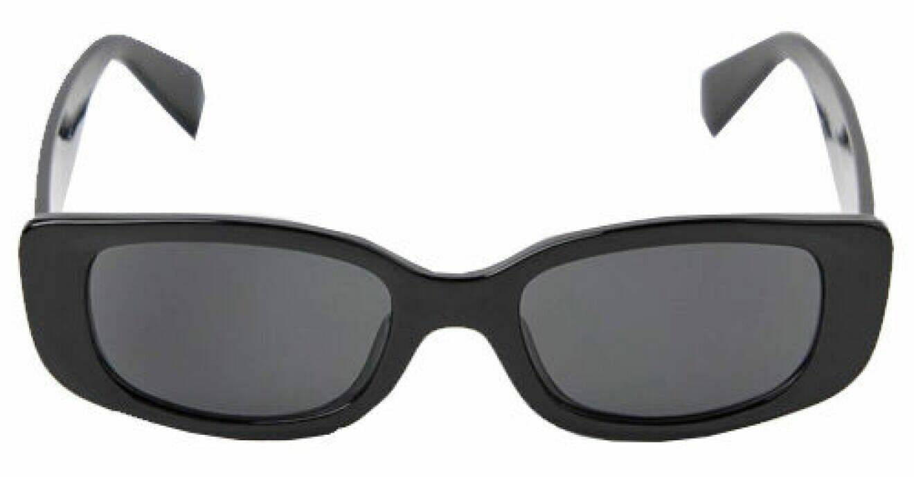 Svarta smala solglasögon för dam