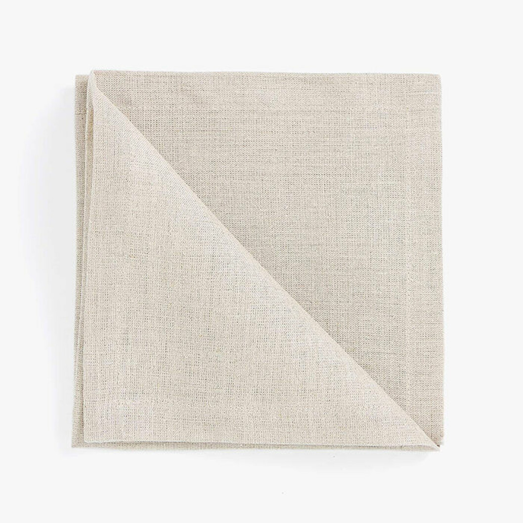 Linneservetter i beige från Zara Home