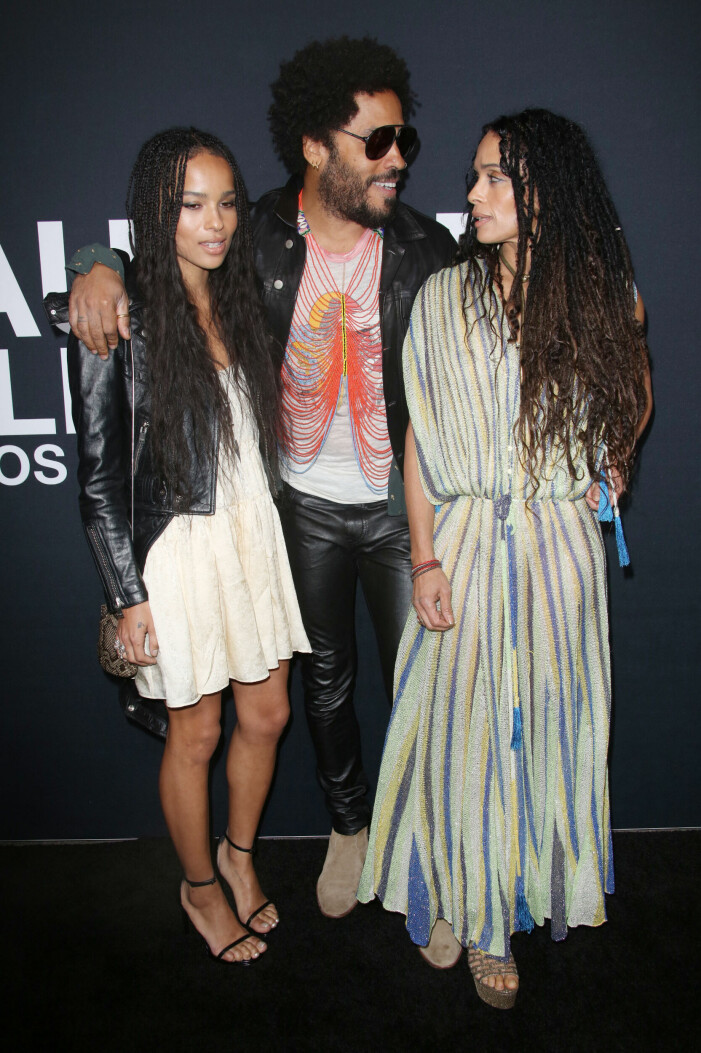 Lisa och Lenny med dottern Zoë. LISA BONET OCH LENNY KRAVITZ