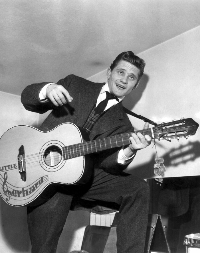 Karl-Gerhard Lundkvist alias Little Gerhard. På bilden är han 23 år gammal. Året är 1958. Little Gerhard