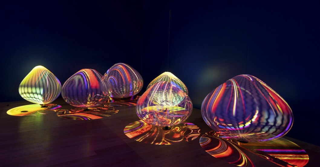Paul Friedlander, Hand of the Galaxy. Ljuskonst: Borås Bright Art på Borås Konstmuseum