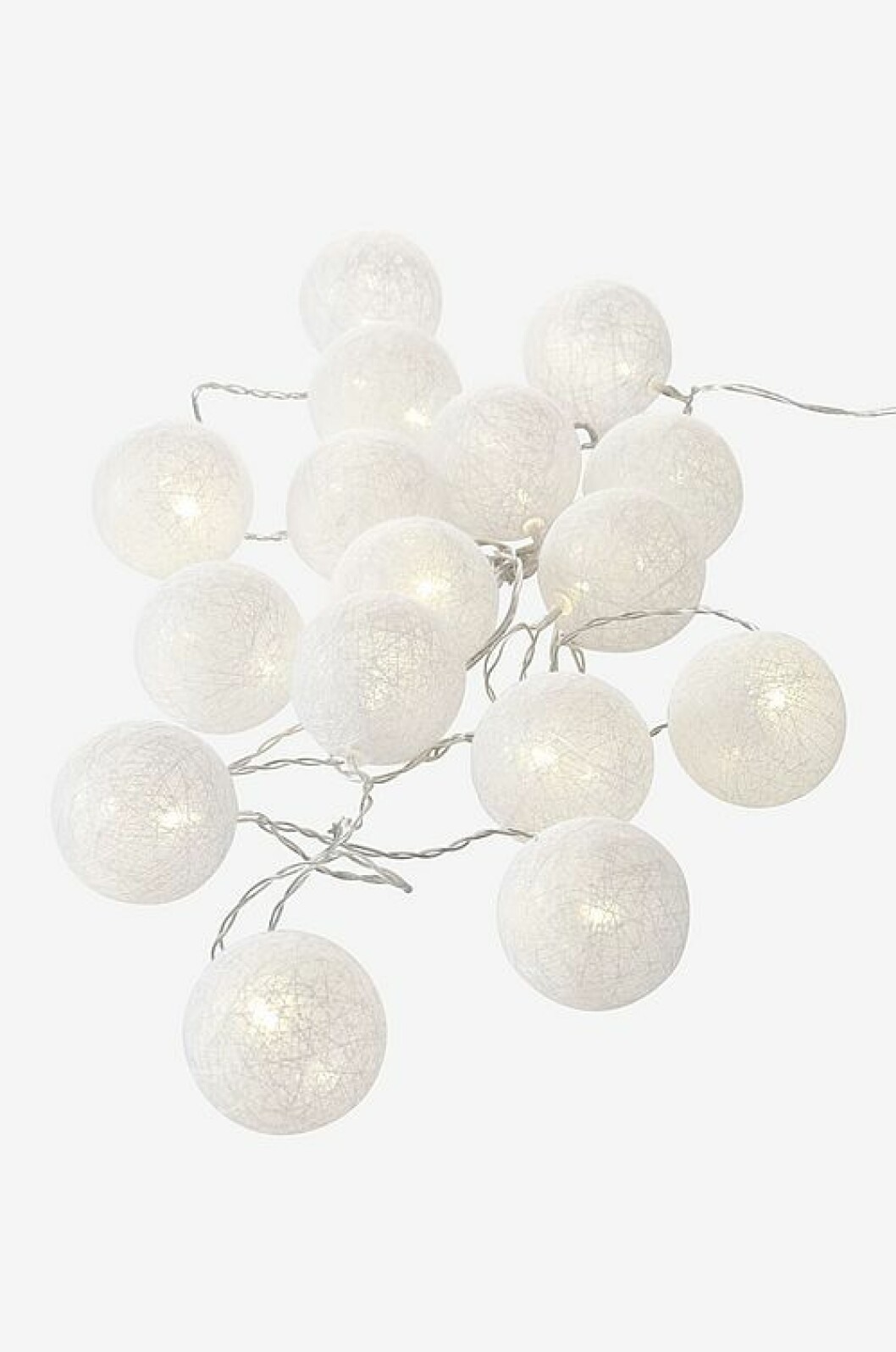 Ljusslinga med snöbollar