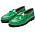 gröna loafers av lackat läder för dam från bianco