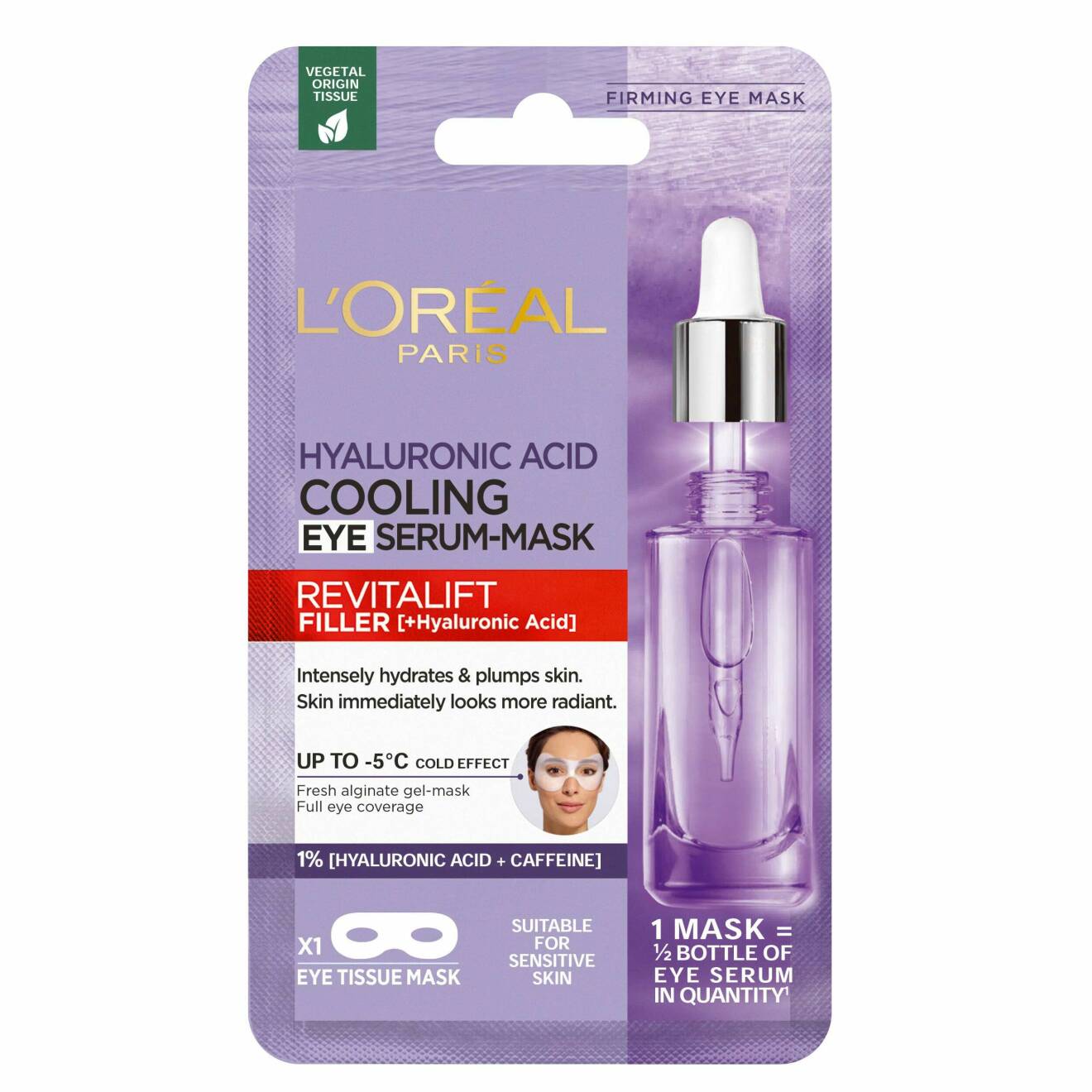 L’Oréal Paris Revitalift Filler Hyaluronic Cooling Eye Serum-Mask.