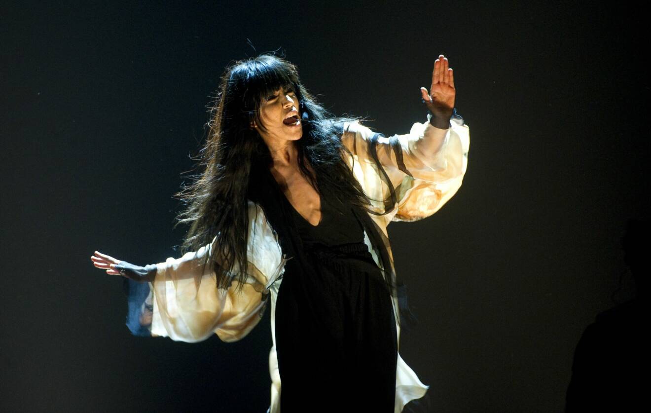 Loreen framför Euphoria i Eurovision 2012.