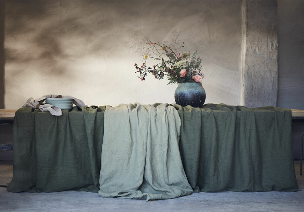 Foto: Lovely Linen Gröna textilier hos Lovely Linen 2020