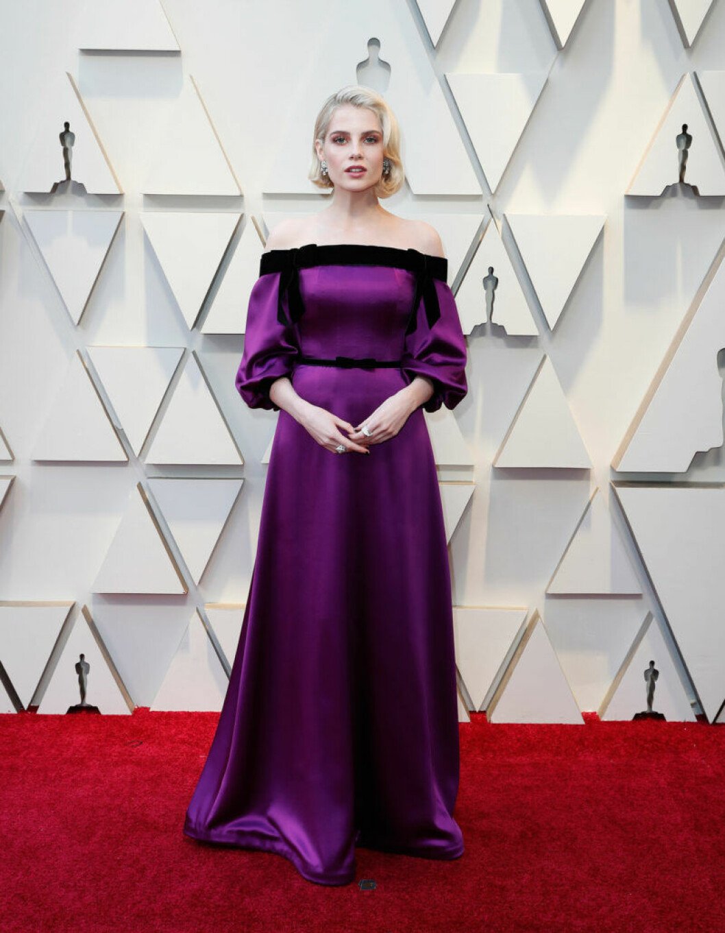 Lucy Boynton. Lucy Boynton på Oscarsgalan 2019
