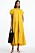 gul maxiklänning med kort ärm från cos