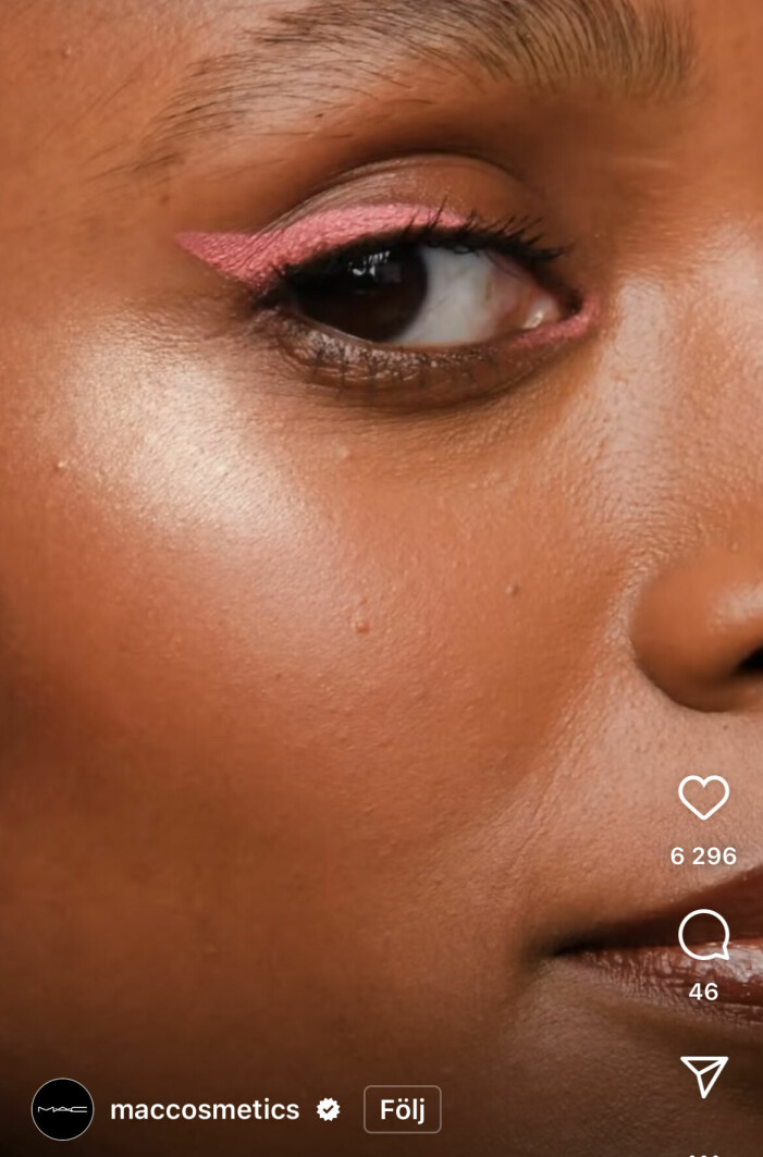 Liten men ändå så het detalj i MACs fina makeuplook.