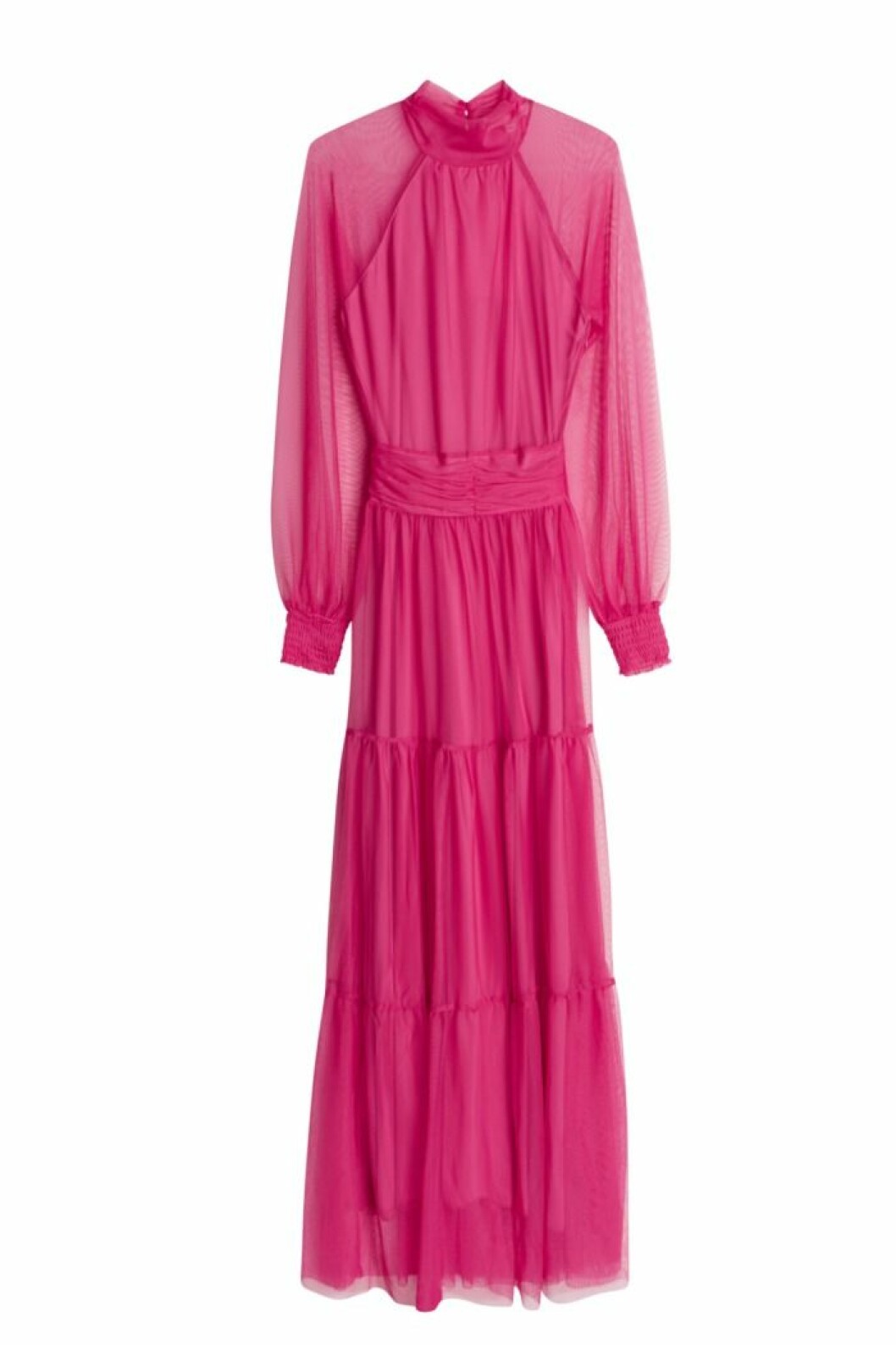 Maja Nilsson Lindelöf släpper kollektion med Gina tricot – rosa maxiklänning
