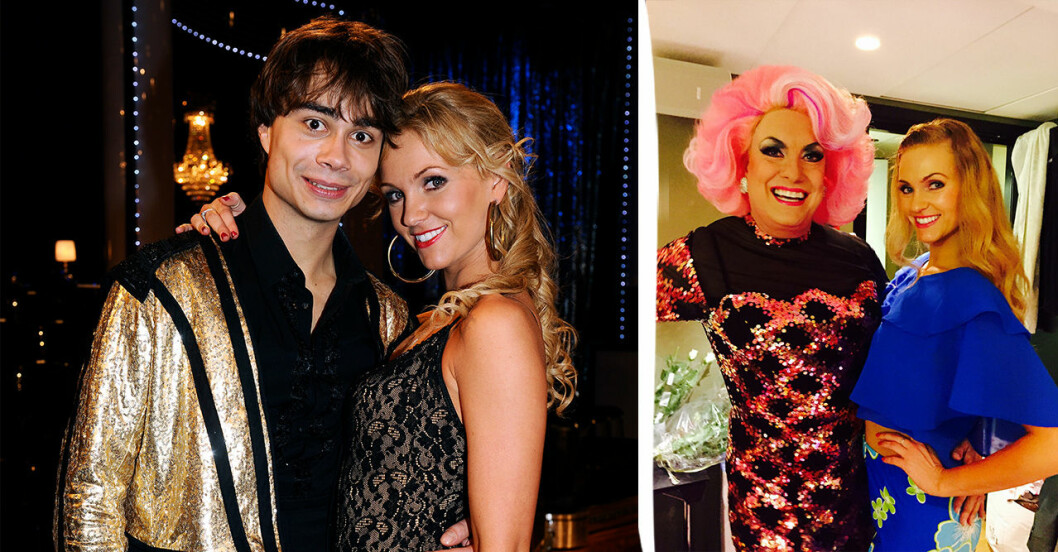 Malin Johanssin 2011 och 2015.