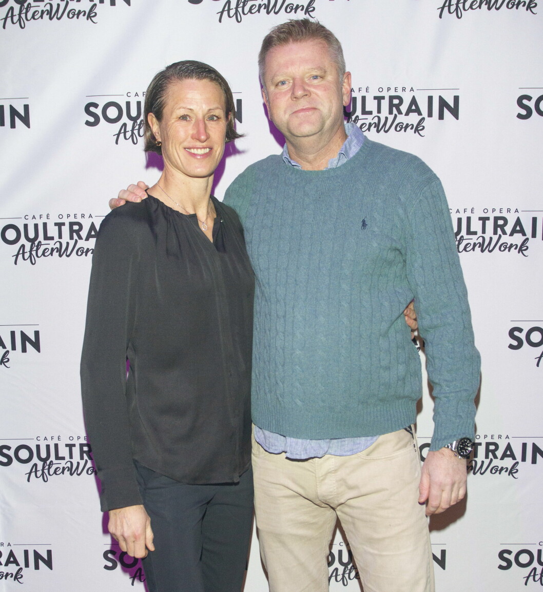 Malin Ewerlöf och Tore Hjelseth på Soultrain på Café Opera i februari 2022.