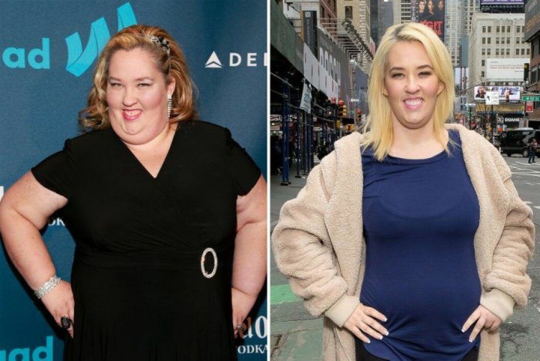 Mama June 2016 och 2017. Foto: Getty June Shannon.