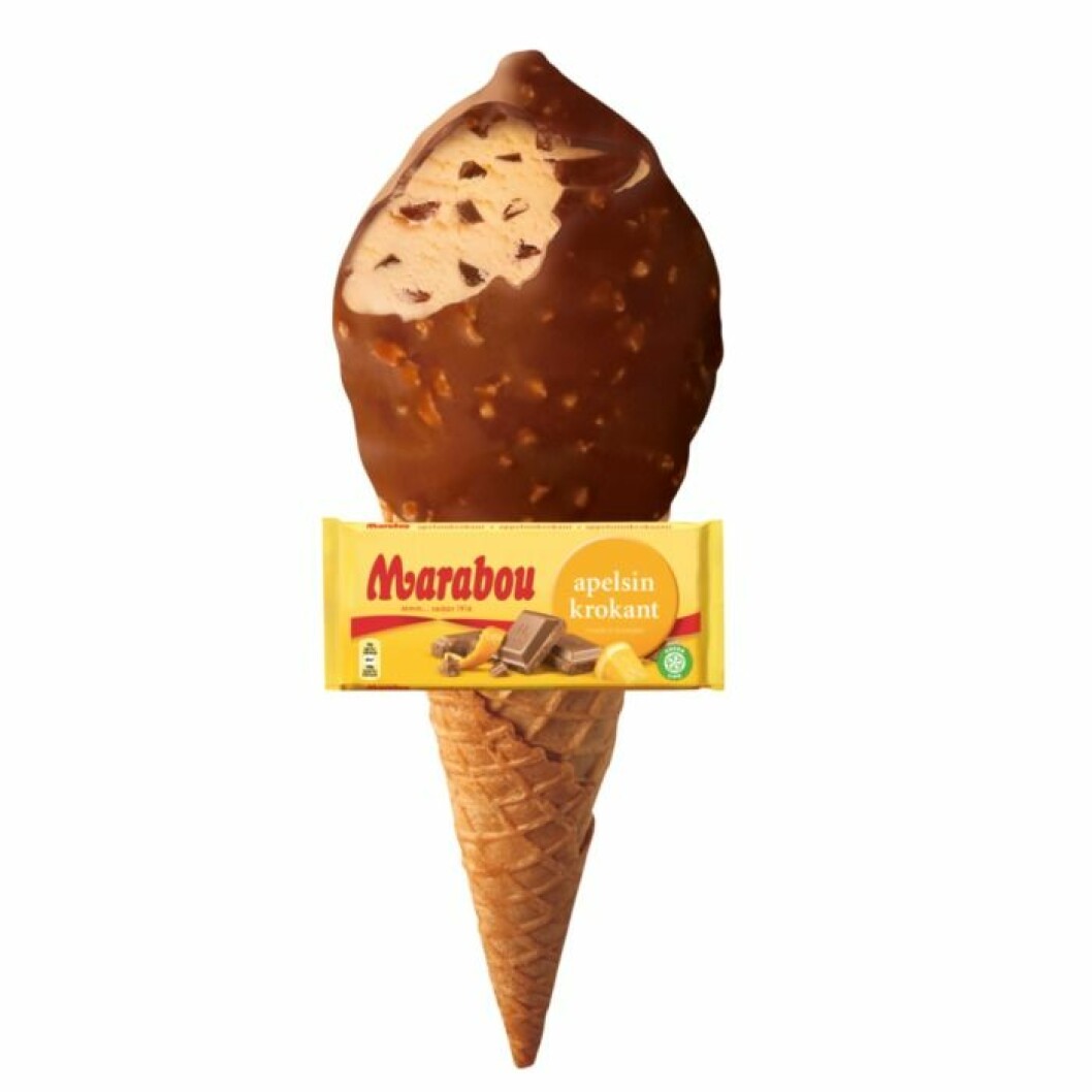 marabou apelsinkrokant glass