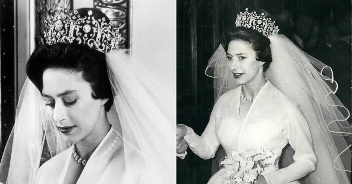 Prinsessan Margaret vid bröllopet 1960.