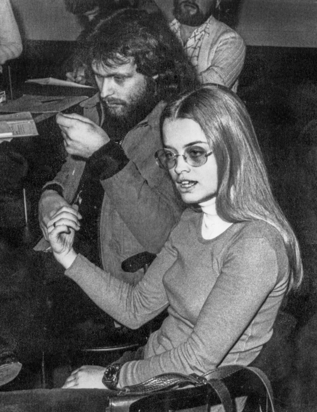 Clark Olofsson och Maria Wallin 1975. clark olofsson Maria Wallin