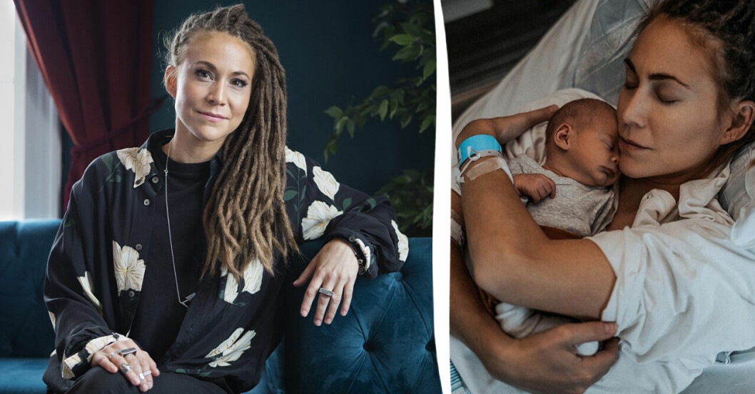 Mariette Hanssons stora stress inför att amma sin son