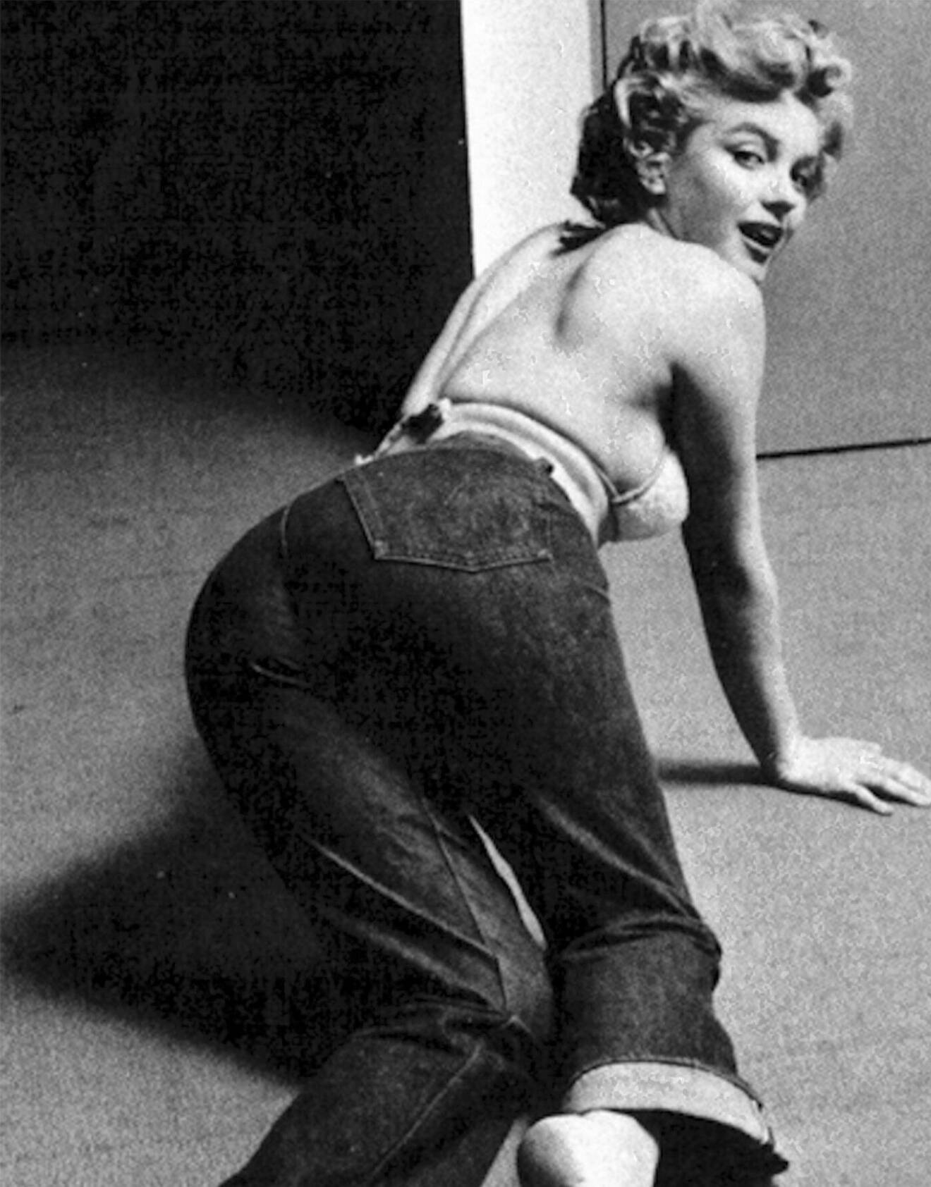 Marilyn Monroe i jeans.