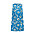 Klänning i a-linjeskuren modell. Rundad hals, ärmlös och blå blommigt mönster. Klänning från Marimekko.