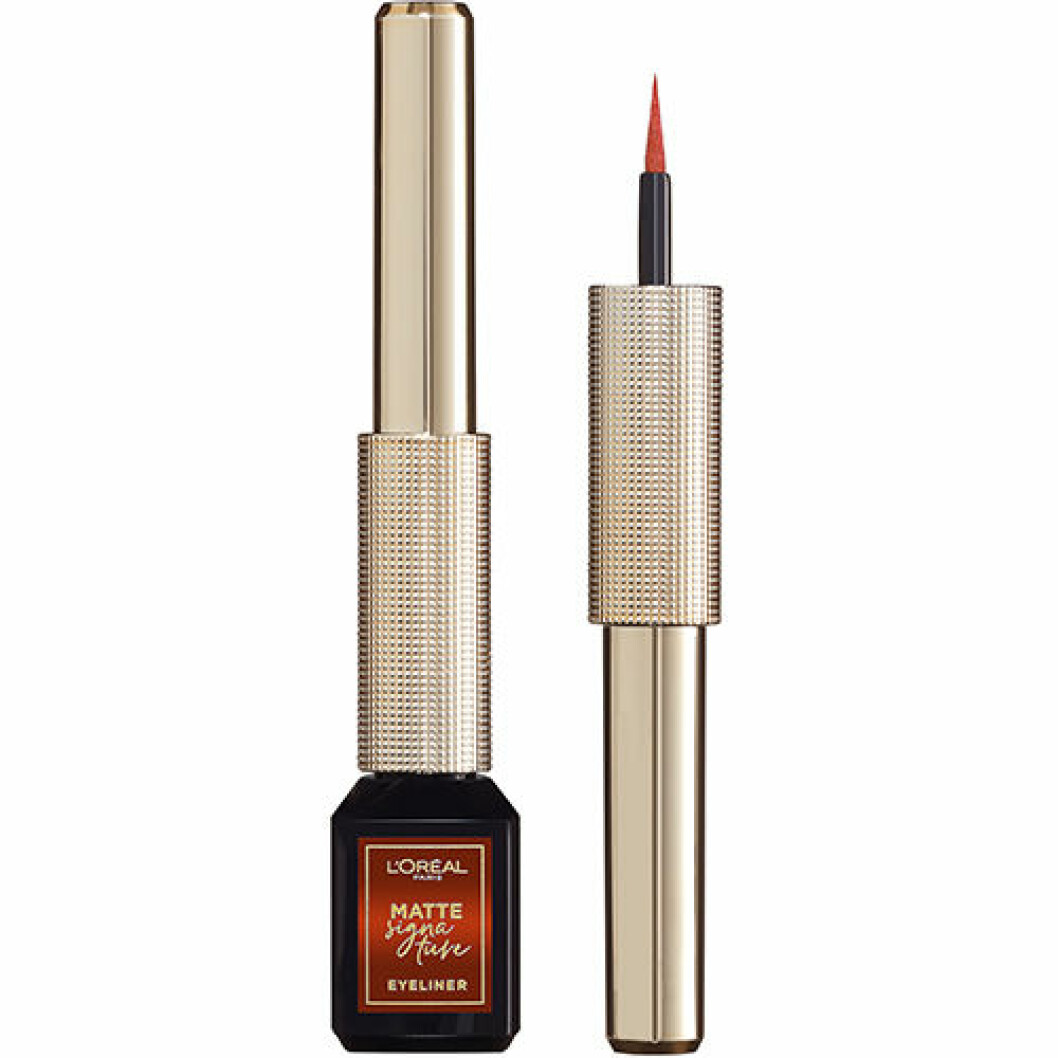 Matt eyeliner i kopparfärg