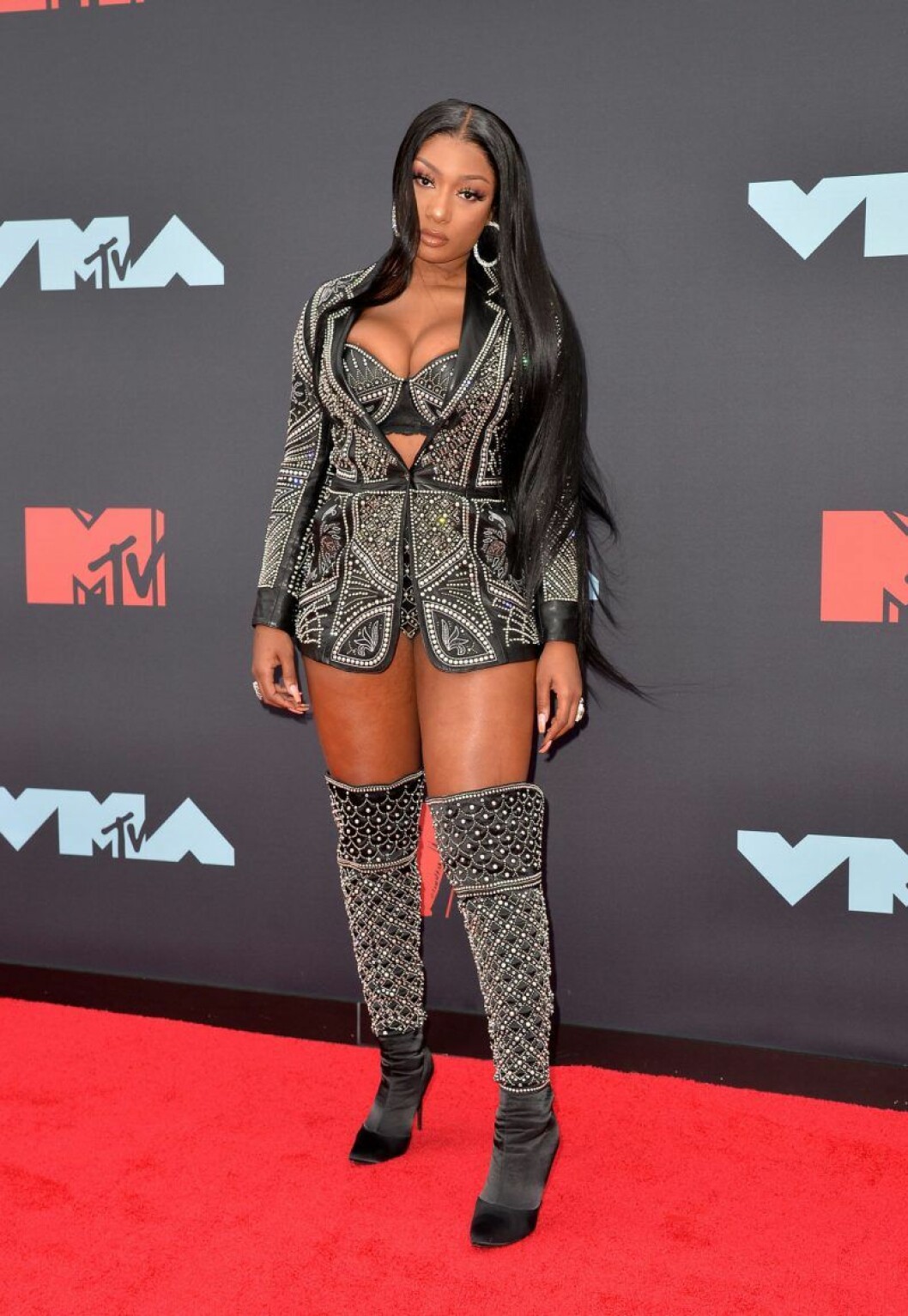 Megan Thee Stallion. Megan Thee Stallion på röda mattan på VMA 2019