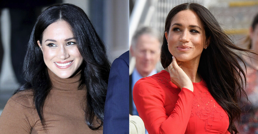 Meghan Markle har klivit i flera fällor till vänster, som hon ordnat upp till höger – där är håret en mer smickrande färg, med fler nyanser.