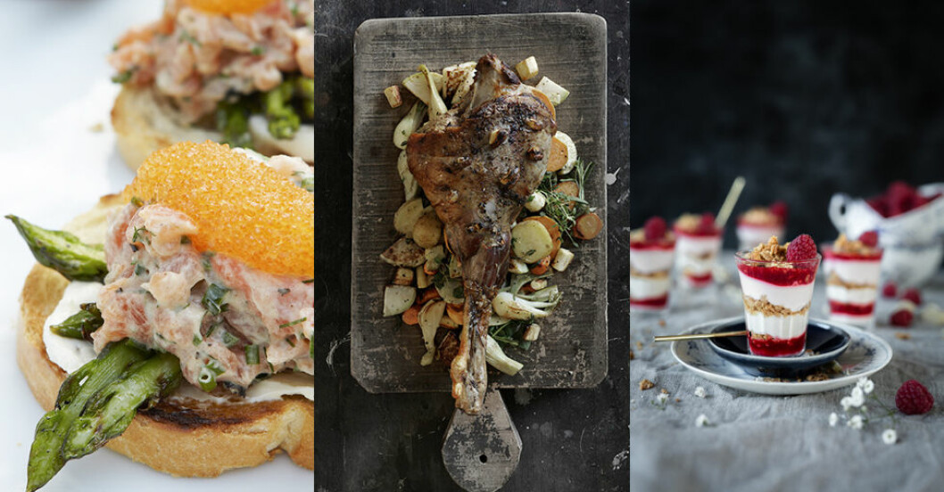 Menyförslag till fira in våren med trerätters! Femina