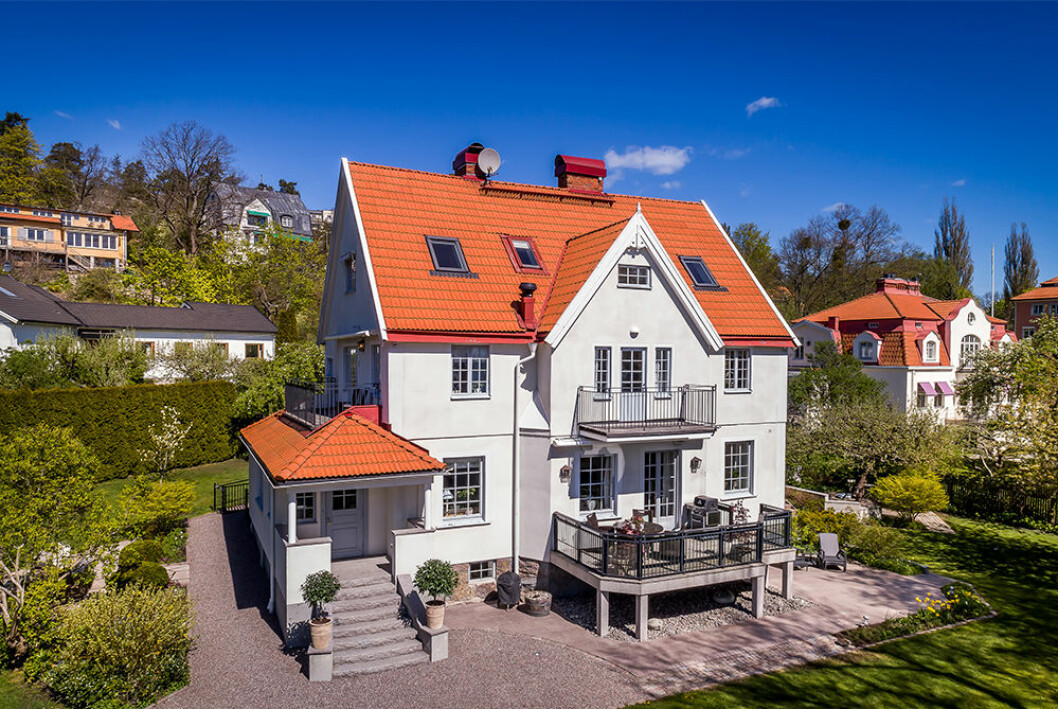 Foto: Magnusson Mäkleri via Hemnet Villa i Stocksund som fick sjätte mest klick på Hemnet 2019