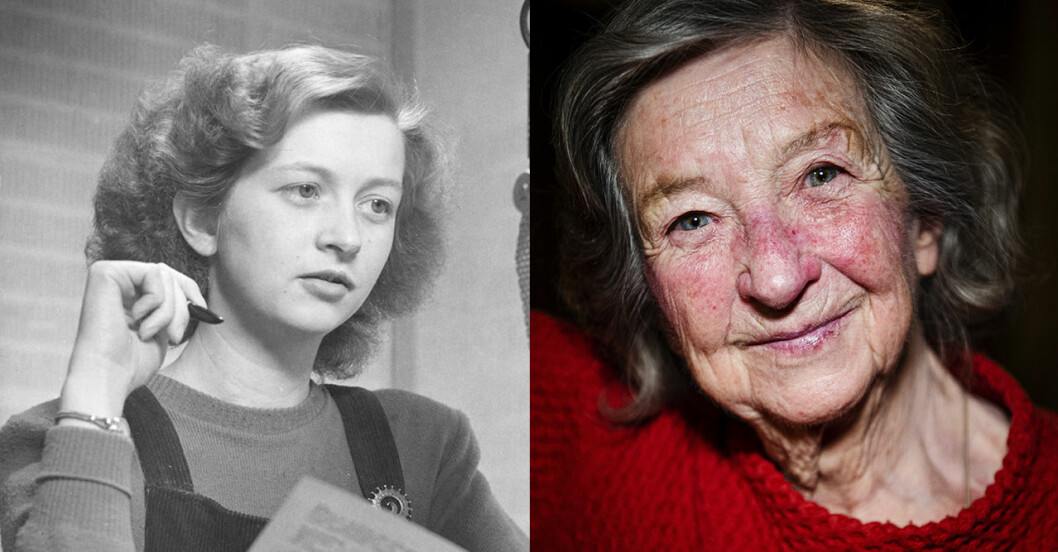 Meta Velander 1948 och 2019.