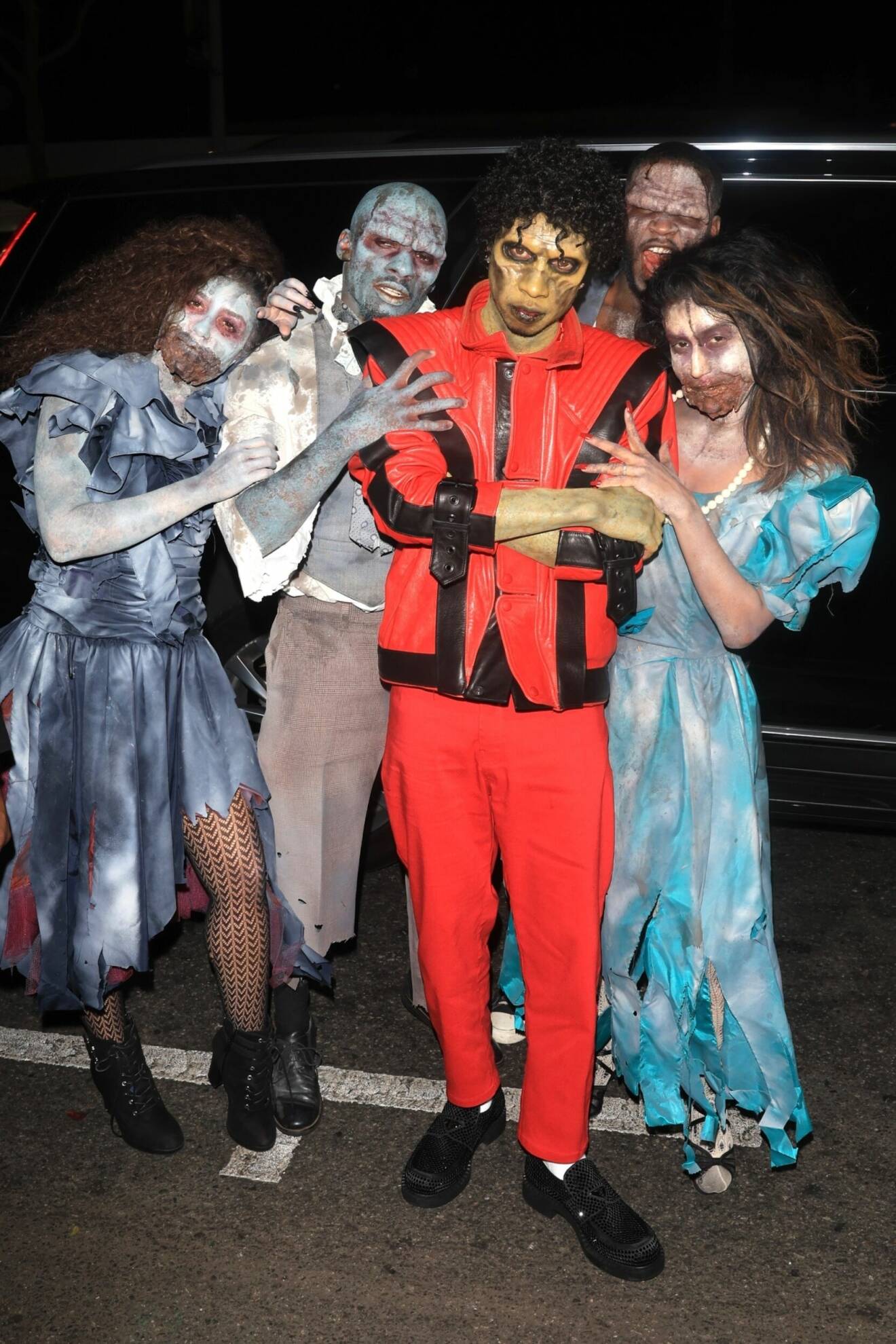 Tyga som Michael Jackson ur musikvideon Thriller på Halloween 2022.