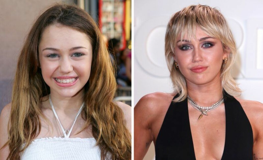 Miley Cyrus 2006 vs i dag. Miley Cyrus som liten