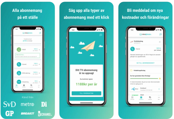 mina tjänster app