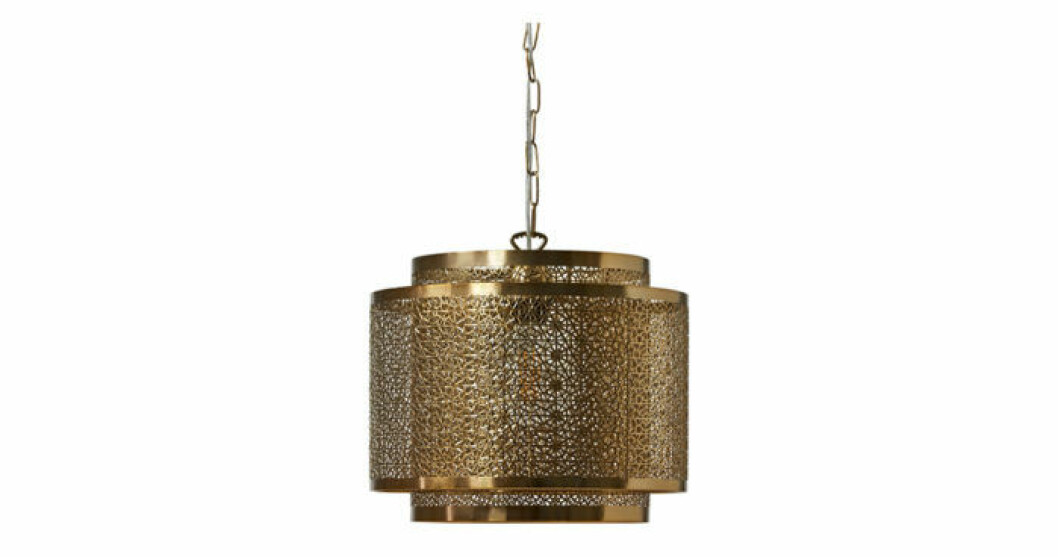 massingfargad lampa