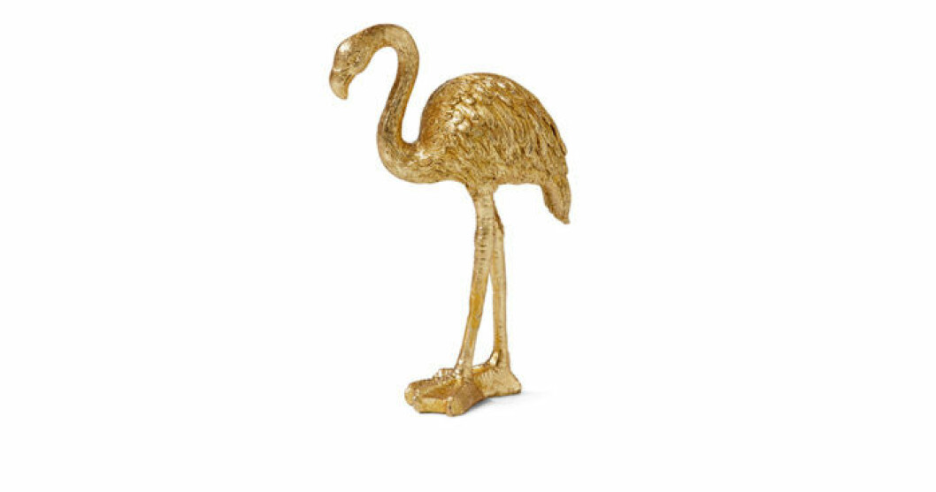 Flamingo dekoration i mässing