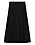 plisserad svart midikjol från cos