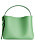 grön väska av läder med stilren design för dam från arket
