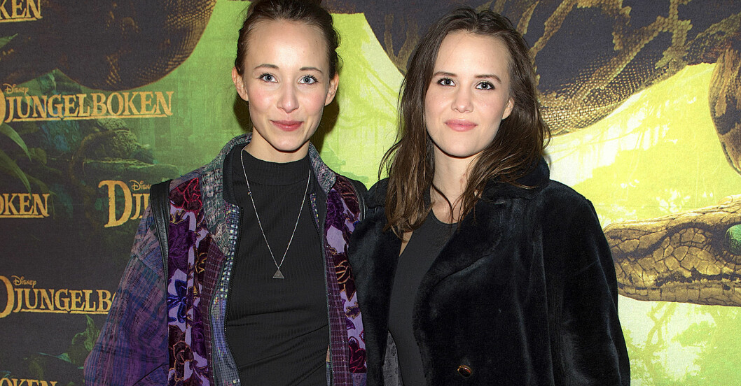 Pers döttrar Molly Morberg och Astrid Morberg.