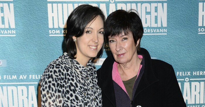 Mona Sahlin med äldsta dottern 2013.