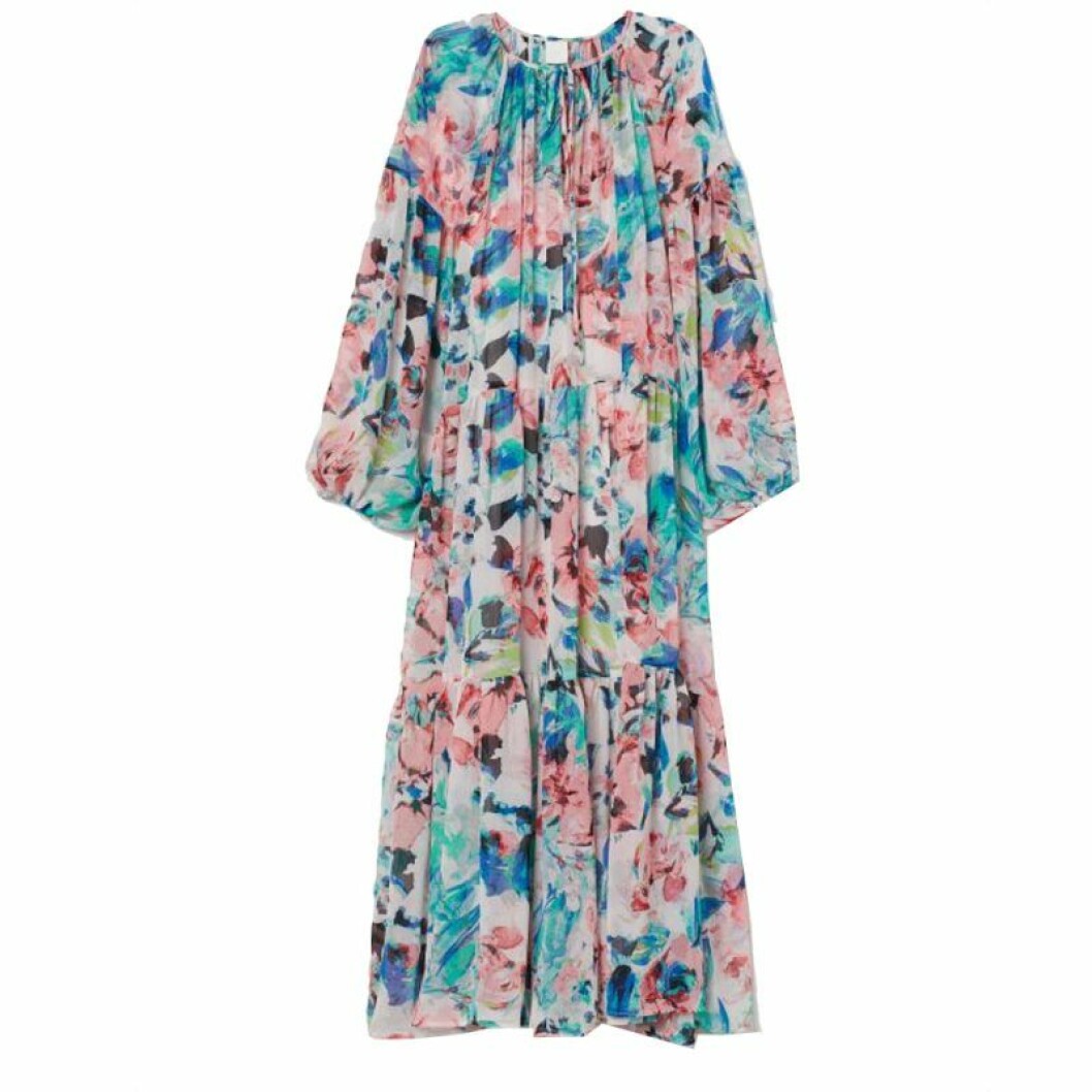 Blommig långklänning från H&M