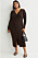 mörkbrun stickad klänning i större storlekar och plus size från H&amp;M+ sommaren 2022