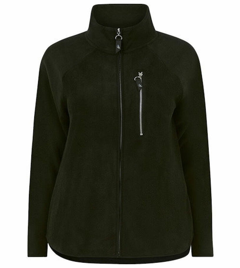 mörkgrön fleece zizzi
