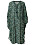 mörkgrön mönstrad skir tunika med snörning