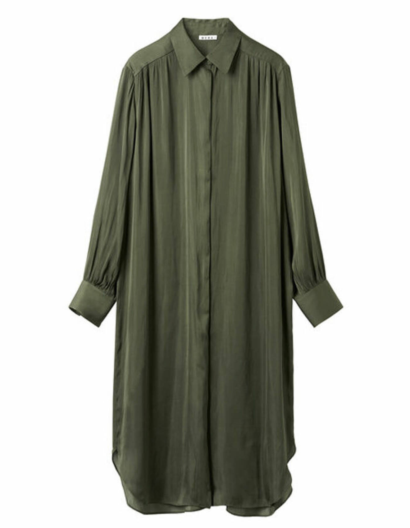 mörkgrön skjortklänning för dam från Wera 2022