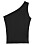 svart one-shoulder linne från stockh lm studio