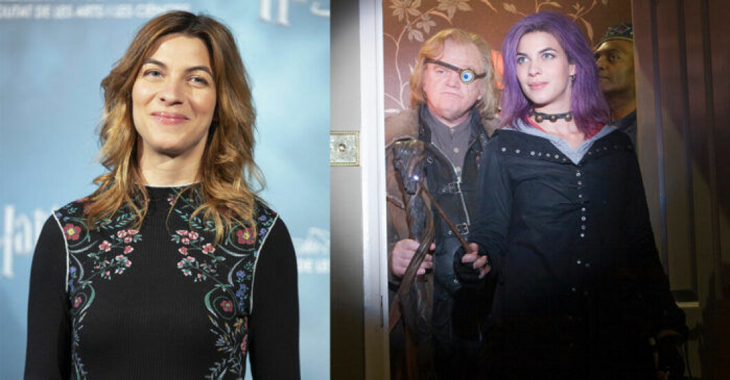 Nymphadora Tonks bredvid Mad-Eye Moody, spelad av Brendan Gleeson som är pappa till Domhnall Gleeson som spelar Bill Weasley. Det kallar vi bonusinformation! Natalia Tena i Harry Potter
