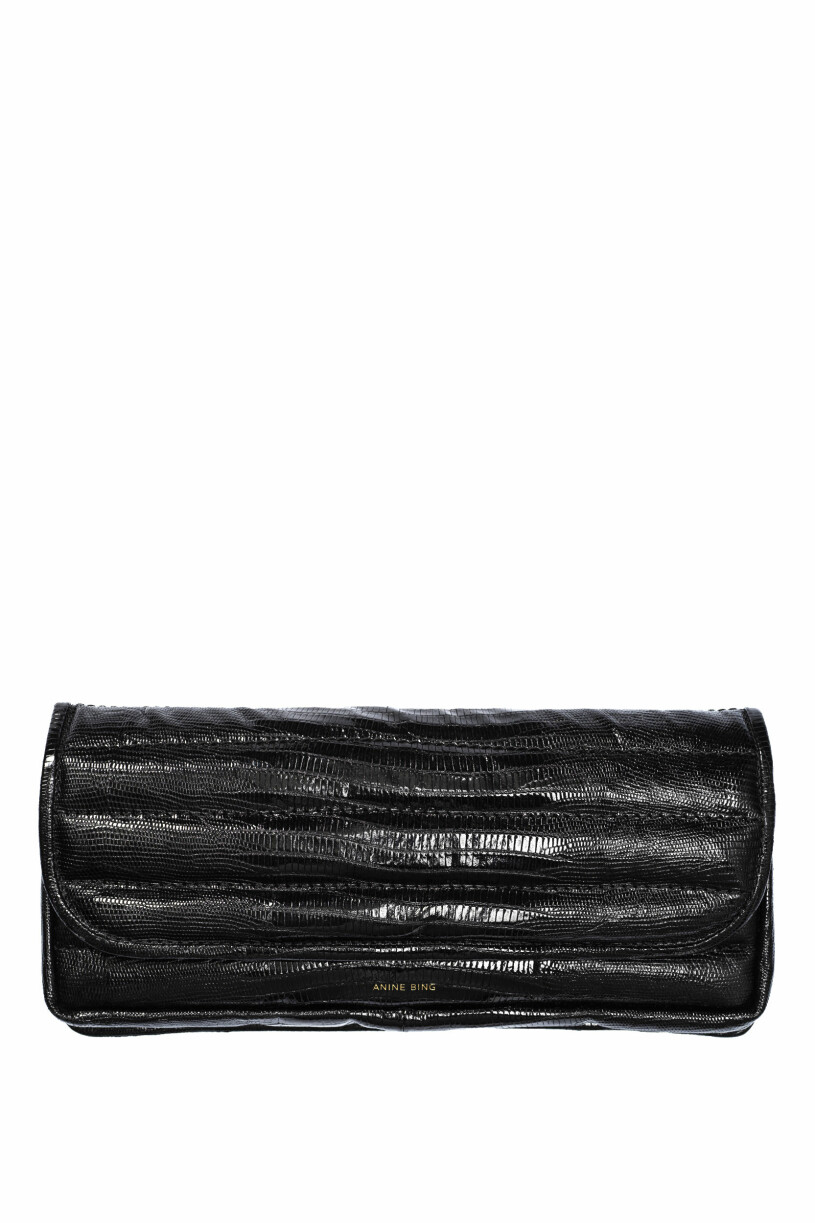 Anine Bing x Helena Christensen svart clutch